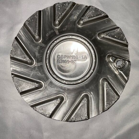 Phino Wheels Silver / Gloss Black Custom Wheel Center Cap # CSPW138-1A (1) - Picture 5 of 5